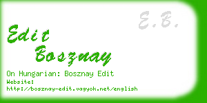 edit bosznay business card